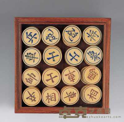 清 象牙棋（一套） 直径2.8cm